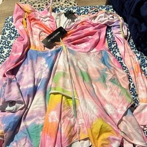 Dolls Kill Tie-Dye Mini Dress